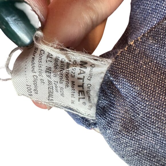 Vintage 1973 Mattel Jibby Jeaner Cloth Doll With Denim Outfit & Striped Shirt - - Picture 3 of 11